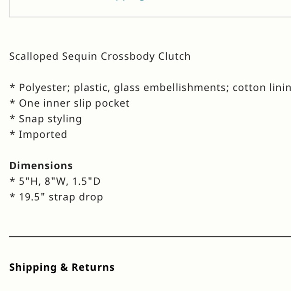 Anthropologie Sequin Scalloped Clutch Bag Pink - Picture 4 of 4